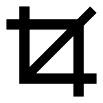 Crop SVG Icon